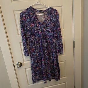 Lilly dress in purple pattern size small
